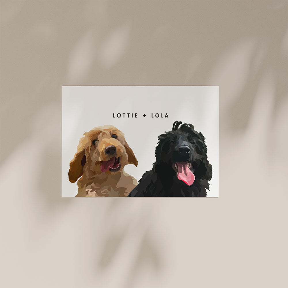 Custom Hand-drawn Pet Portraits