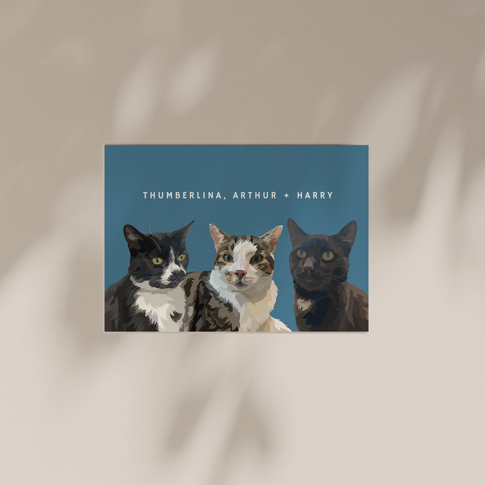 Custom Hand-drawn Pet Portraits